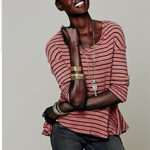 We The Free Auntie ‘Em Striped Peplum